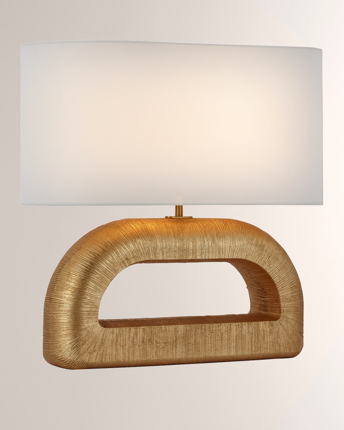 Shop Visual Comfort Signature Utopia Combed Console Lamp By Kelly Wearstler In Gold