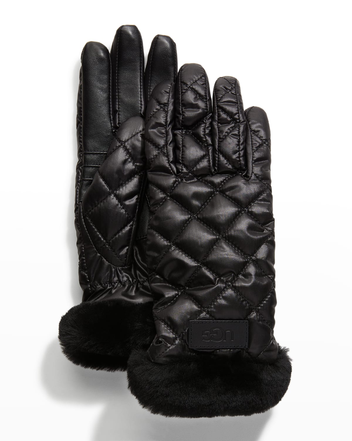 UGG Quilted Performance Leather Gloves
