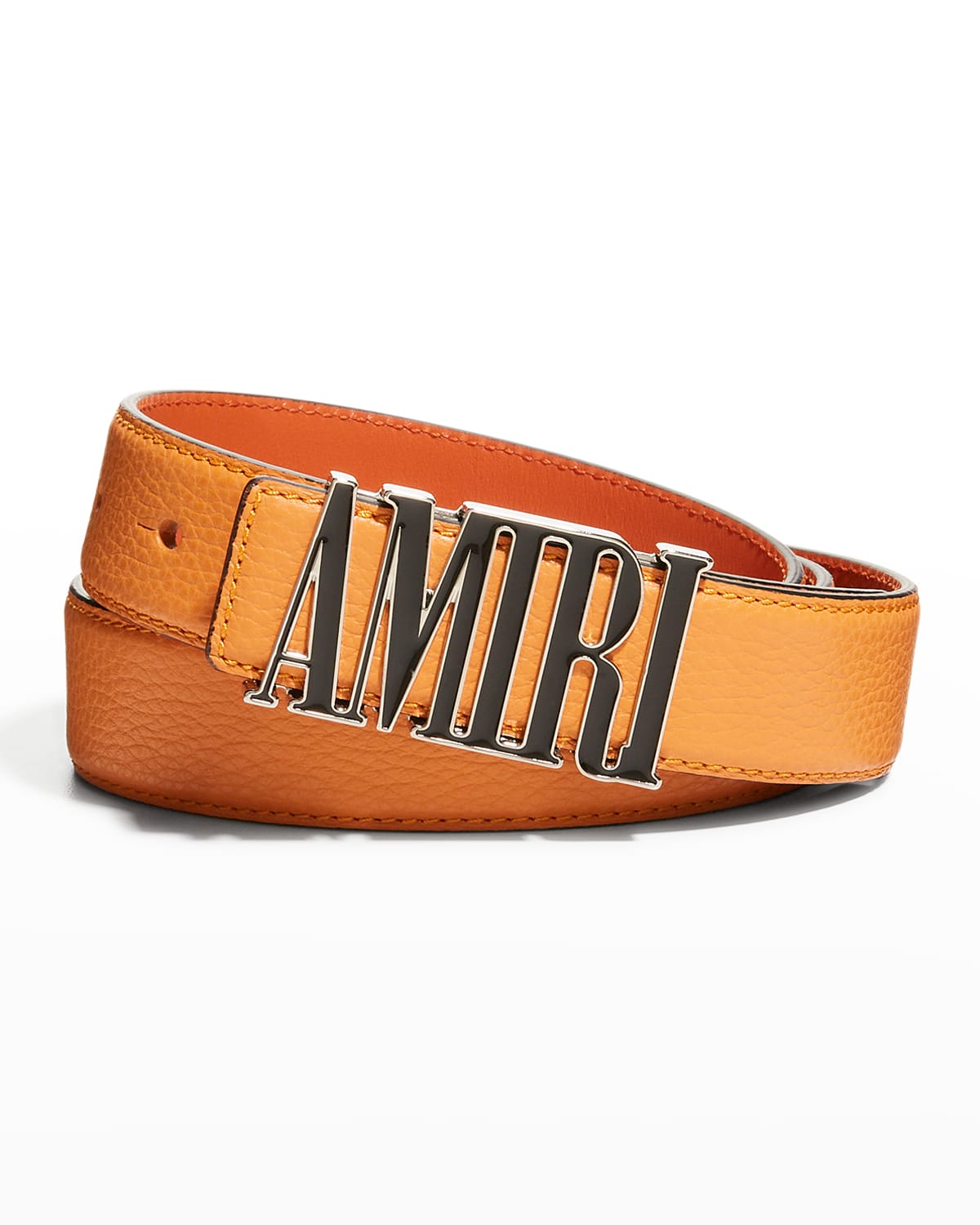 Men's Logo Leather Belt