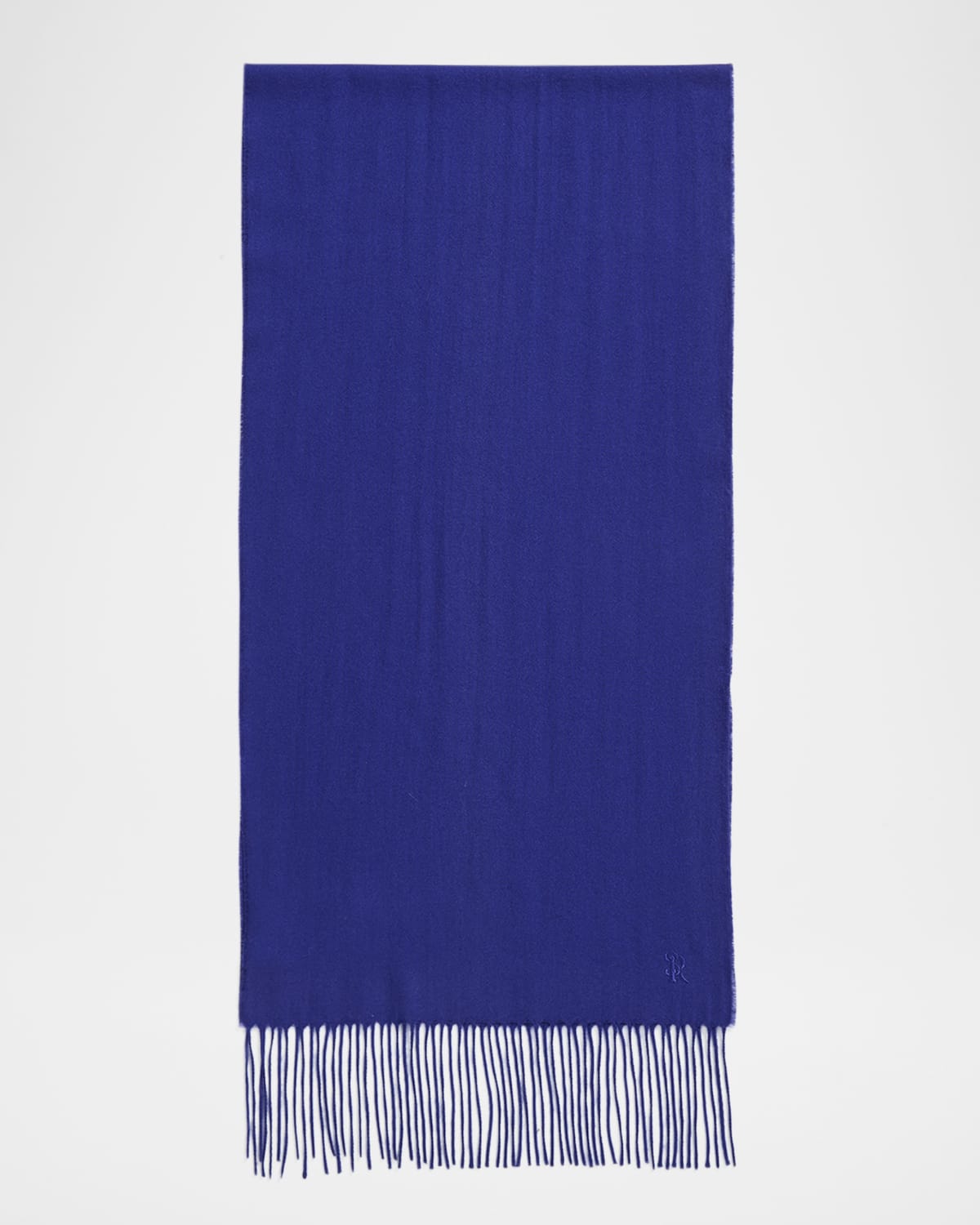 Men's Cashmere Embroidered Monogram Scarf