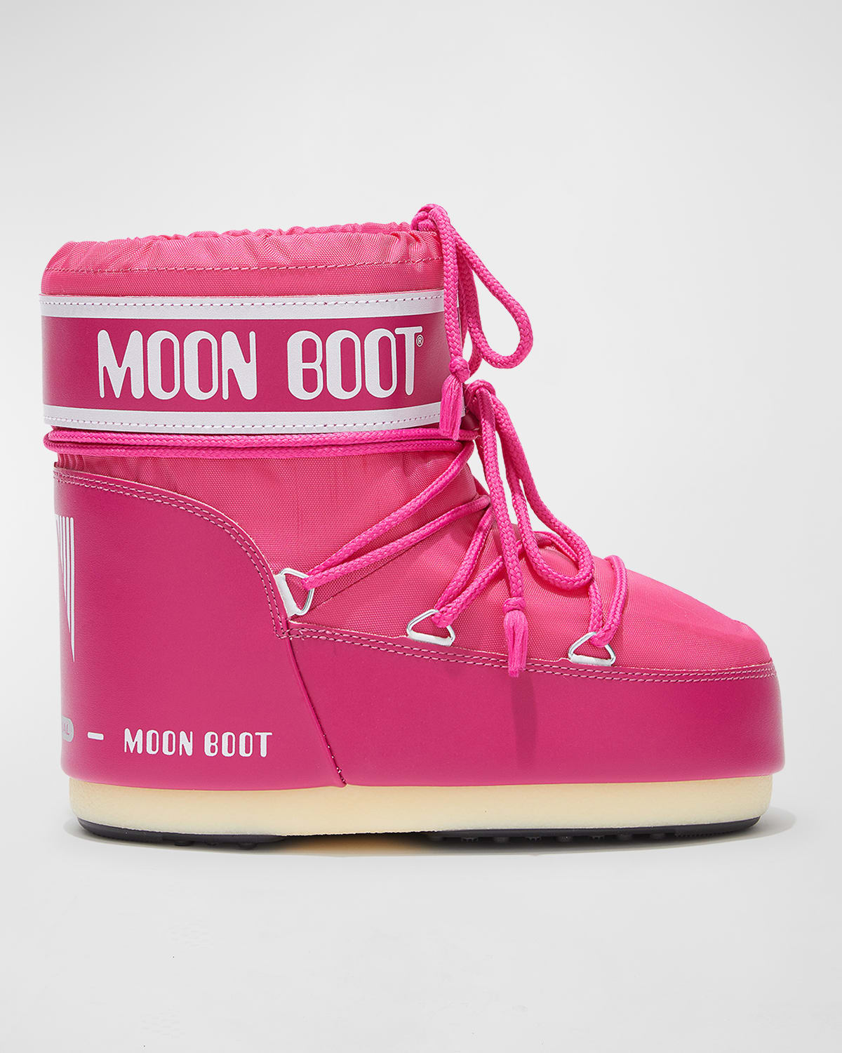 Moon Boot Logo-print Lace-up Snow Boots In Bougainvillea