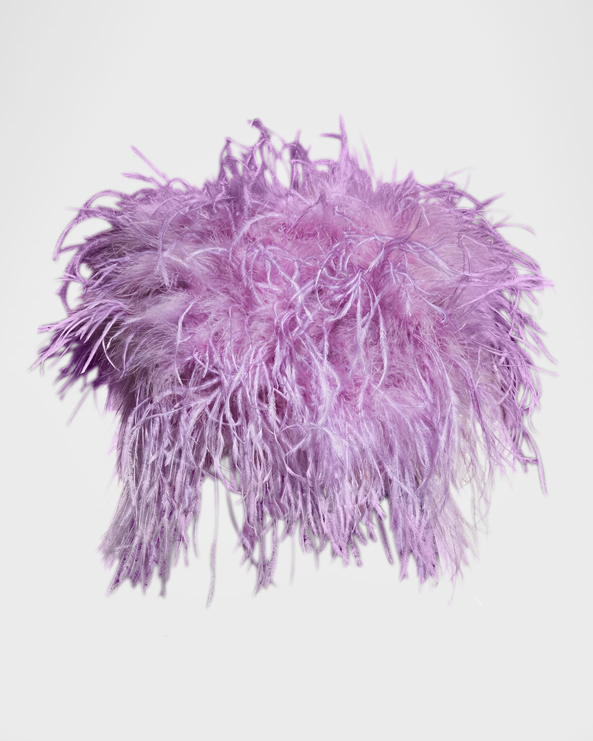 Lamarque Zaina Feather Bustier Top In Lilac