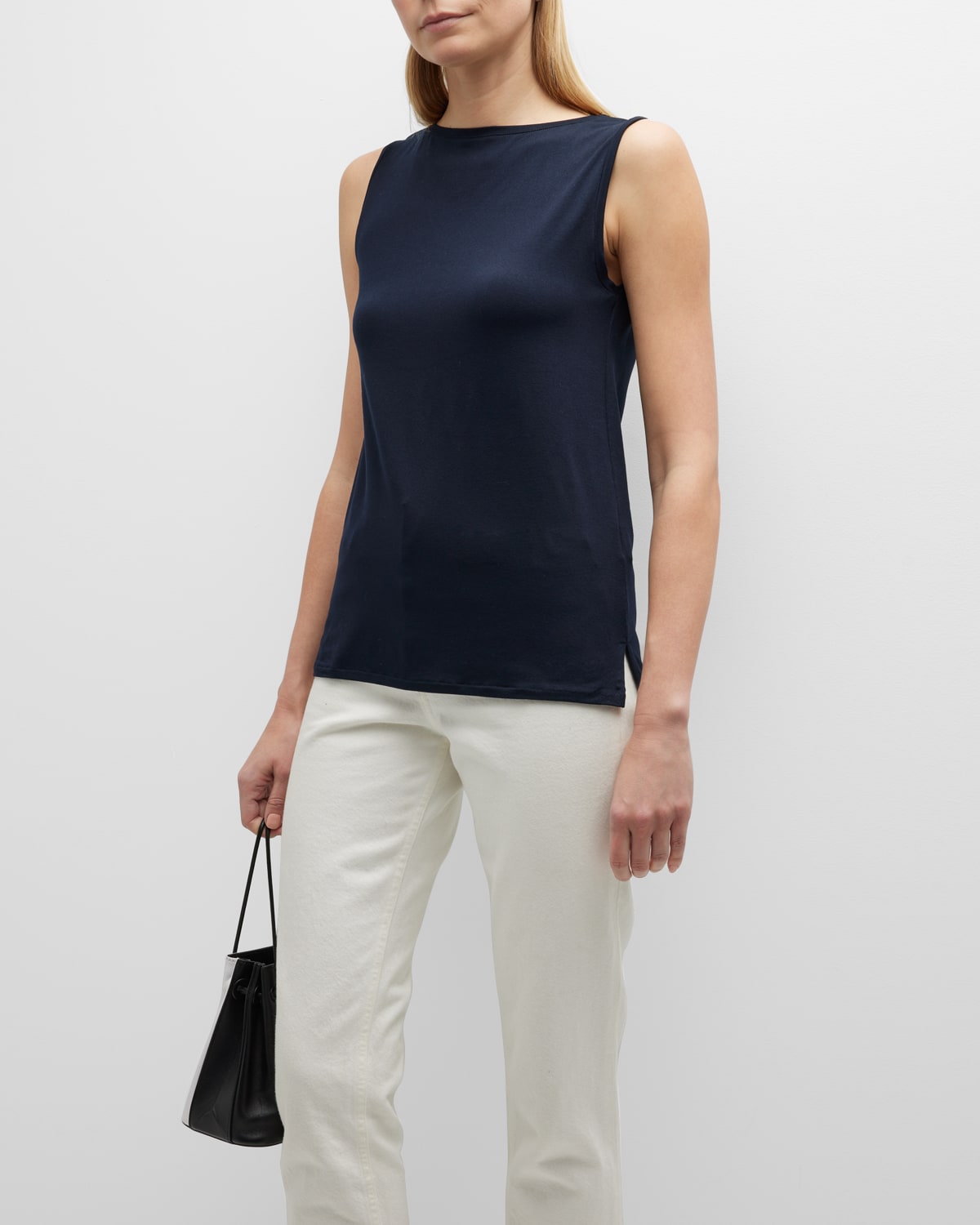MAJESTIC SOFT TOUCH SEMI-RELAXED BOAT-NECK TANK