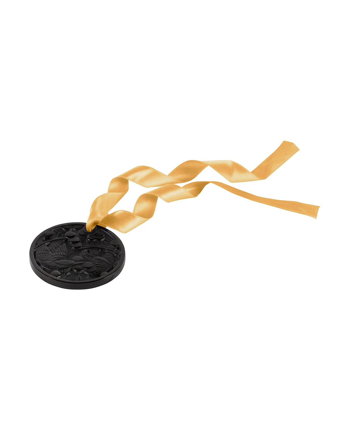 Lalique Merles Raisins Christmas Ornament In Black