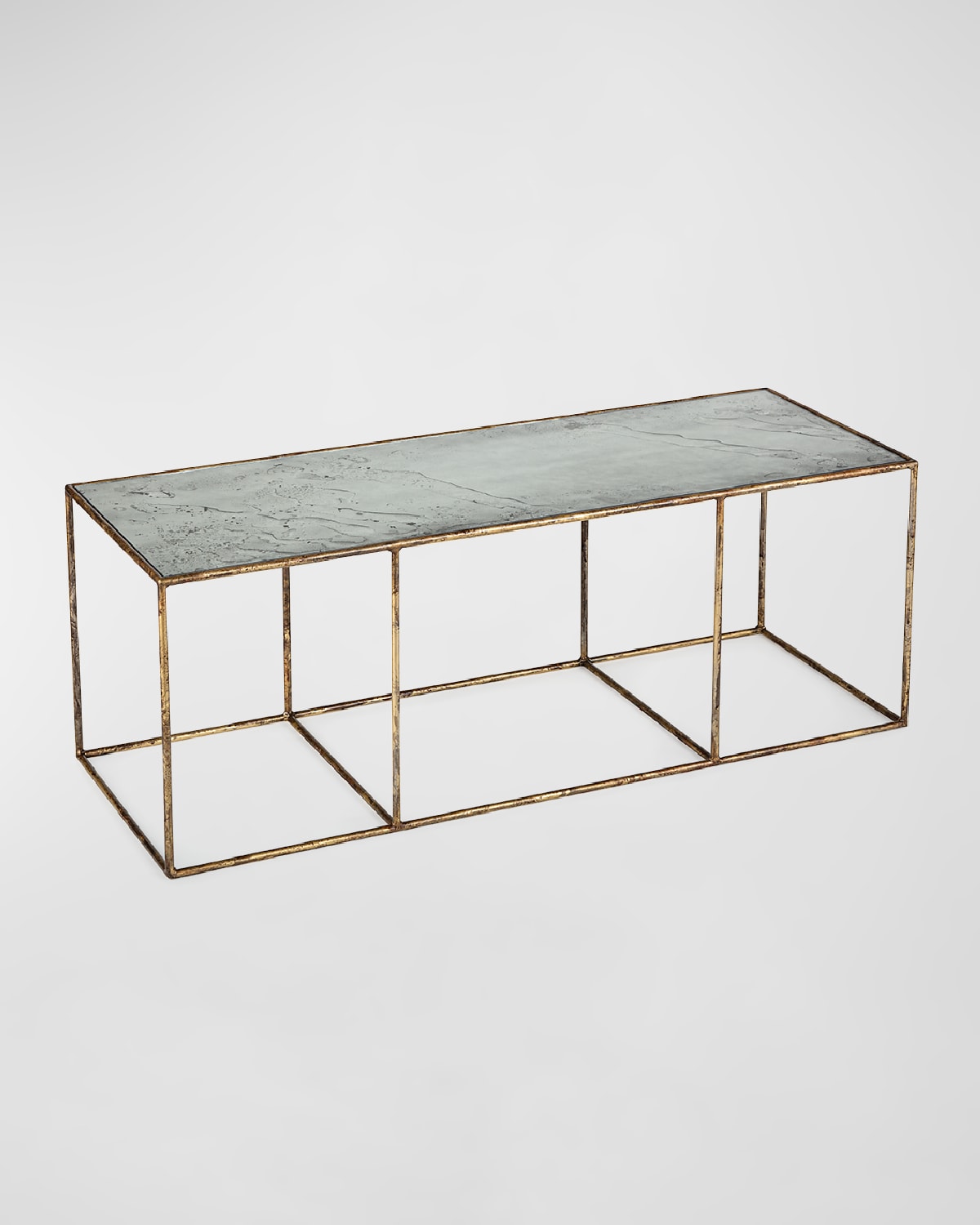 Shop Regina Andrew Mirage Cocktail Table In Distressed Painted Gold