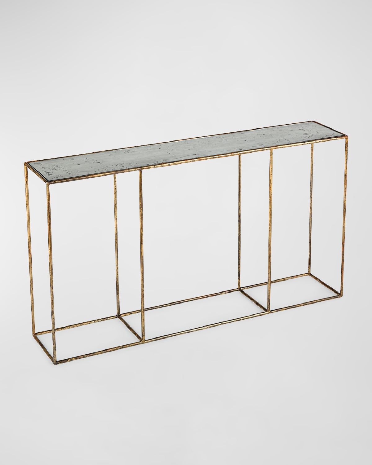 Shop Regina Andrew Mirage Console Table In Distressed Painted Gold