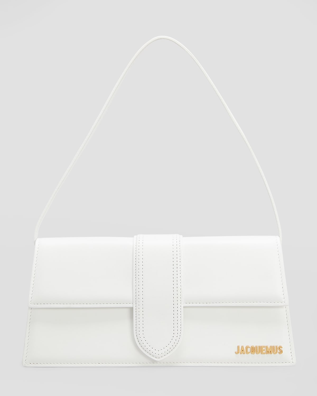 Jacquemus Le Bambino Long Shoulder Bag In White