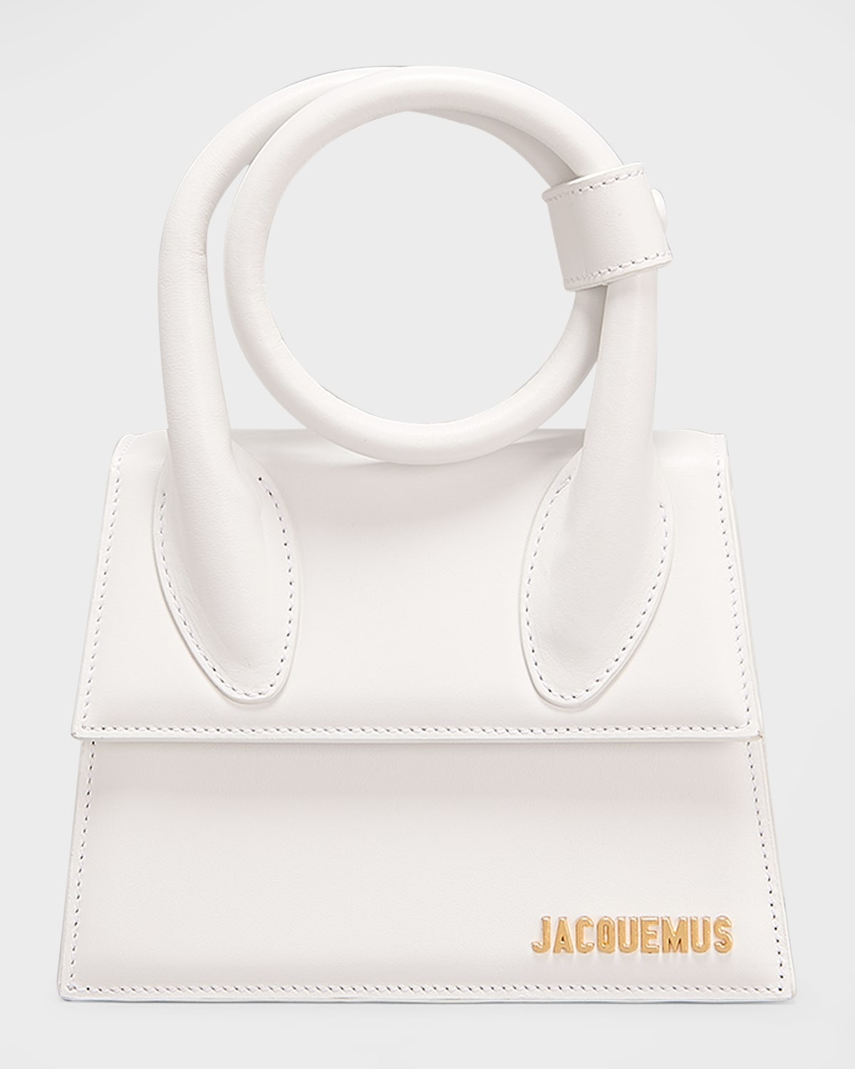 Jacquemus Le Chiquito Noeud Satchel Bag In White | ModeSens