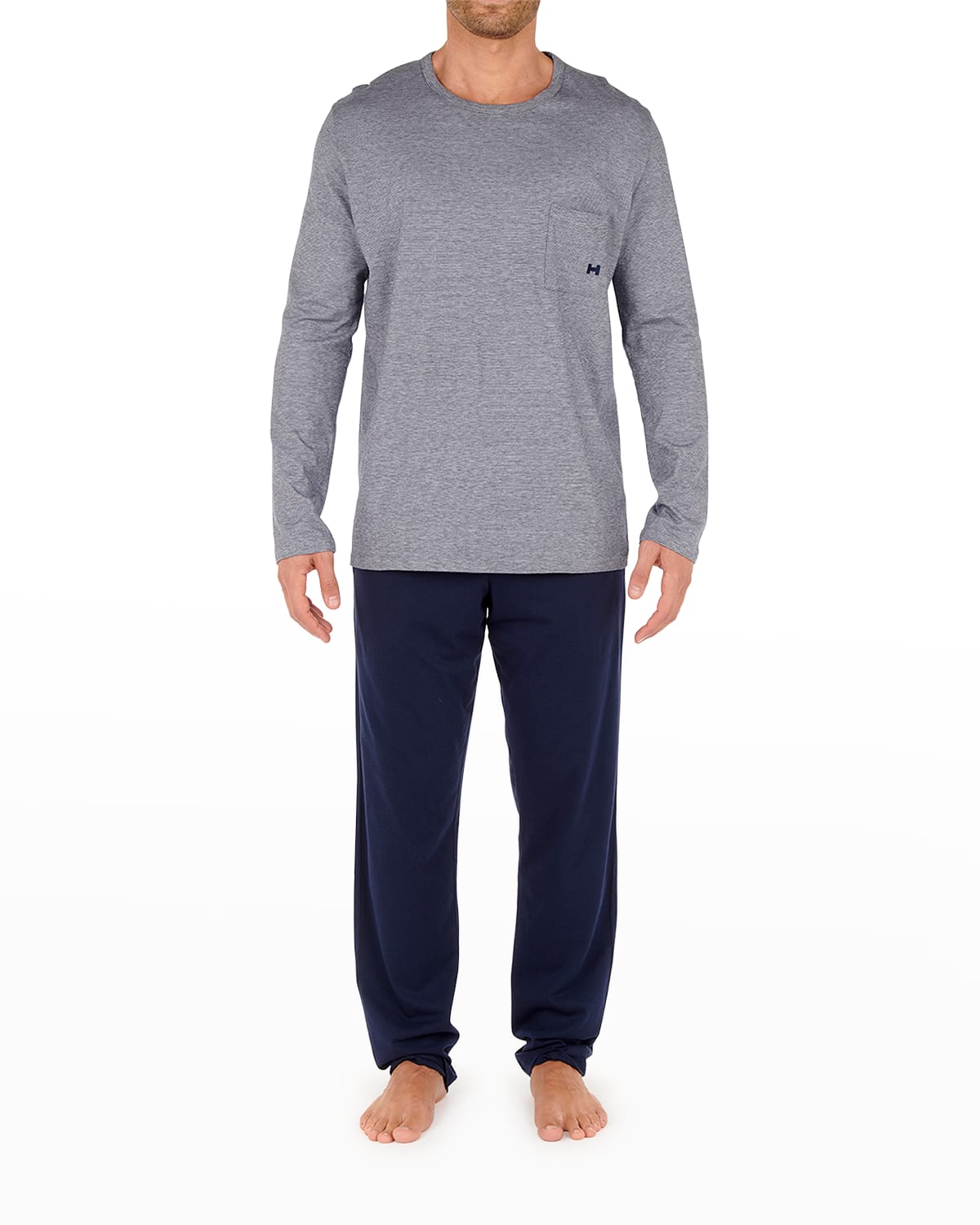 HOM Men's Long-Sleeve Pajama Set