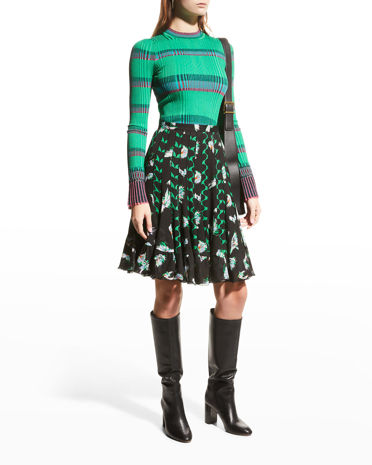 Channing Printed A-Line Skirt
