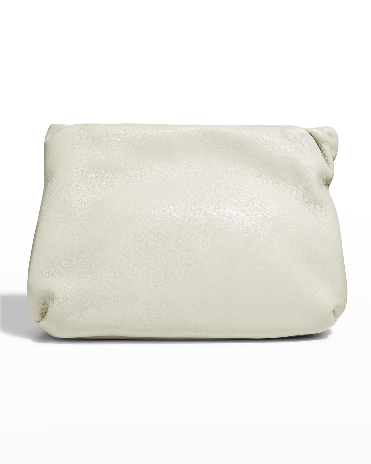 The Row Bourse Clutch Bag In Calf Leather In Mtshg Mist Shg
