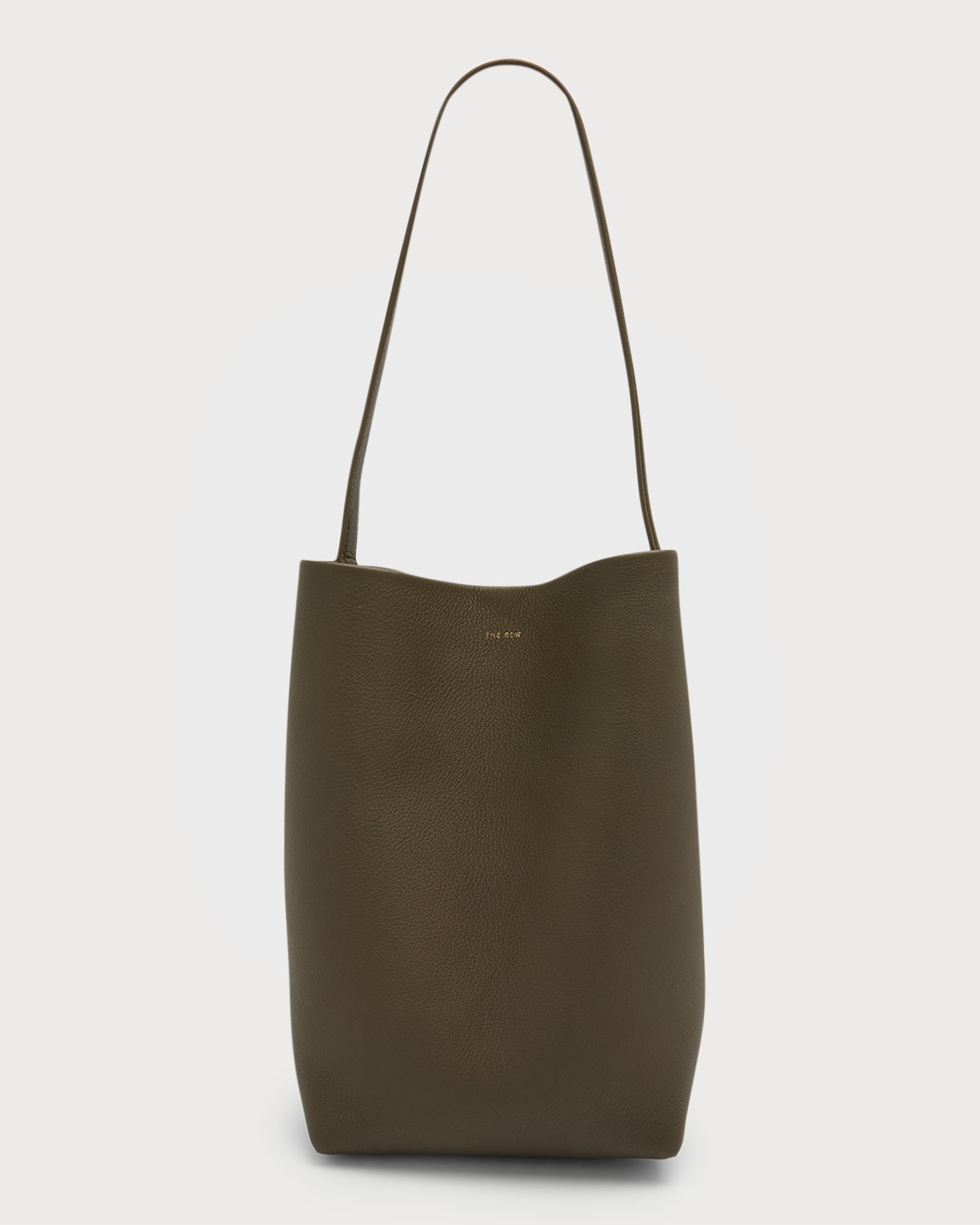 The Row Park Medium North-south Tote Bag In Olive