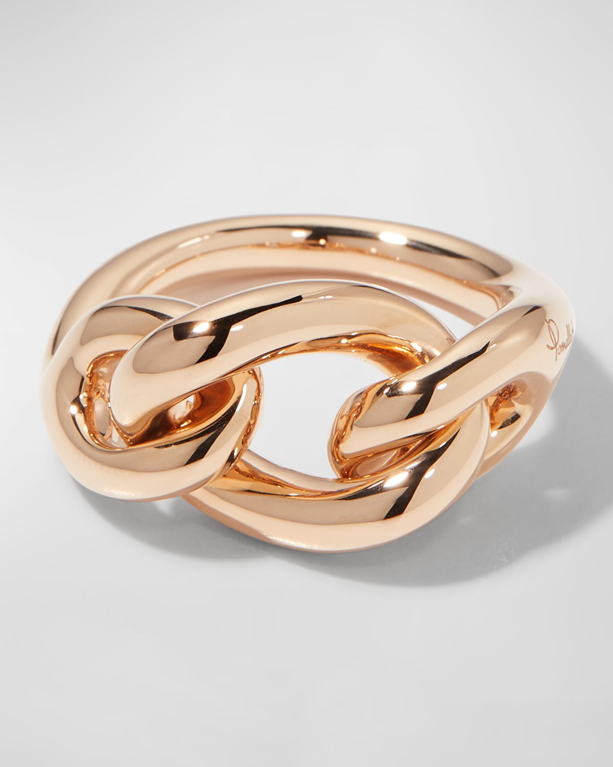 18K Rose Gold Catene Ring, Size 54