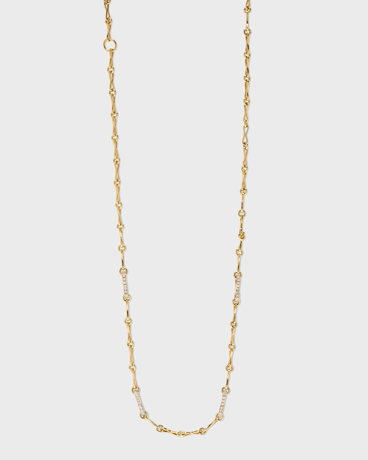 AZLEE Small Circle Chain with Pave Links