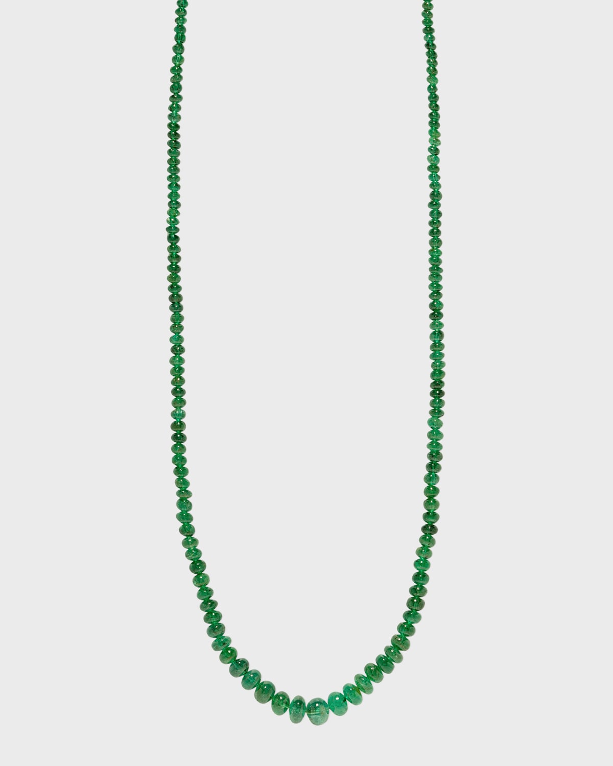 AZLEE Rich Emerald Bead Necklace