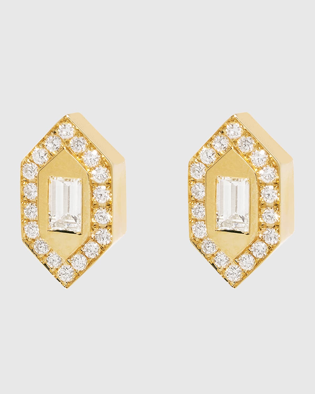 AZLEE Small Diamond Stud Earrings