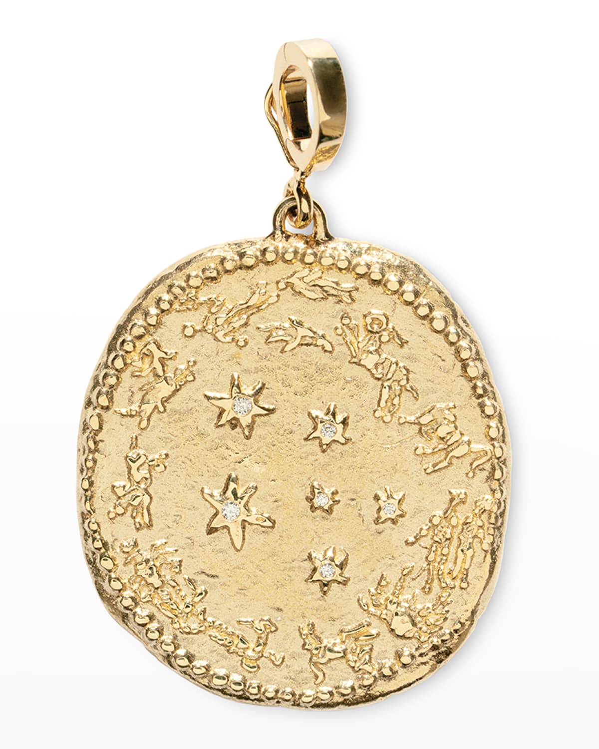 AZLEE Zodiac Large Diamond Coin Charm