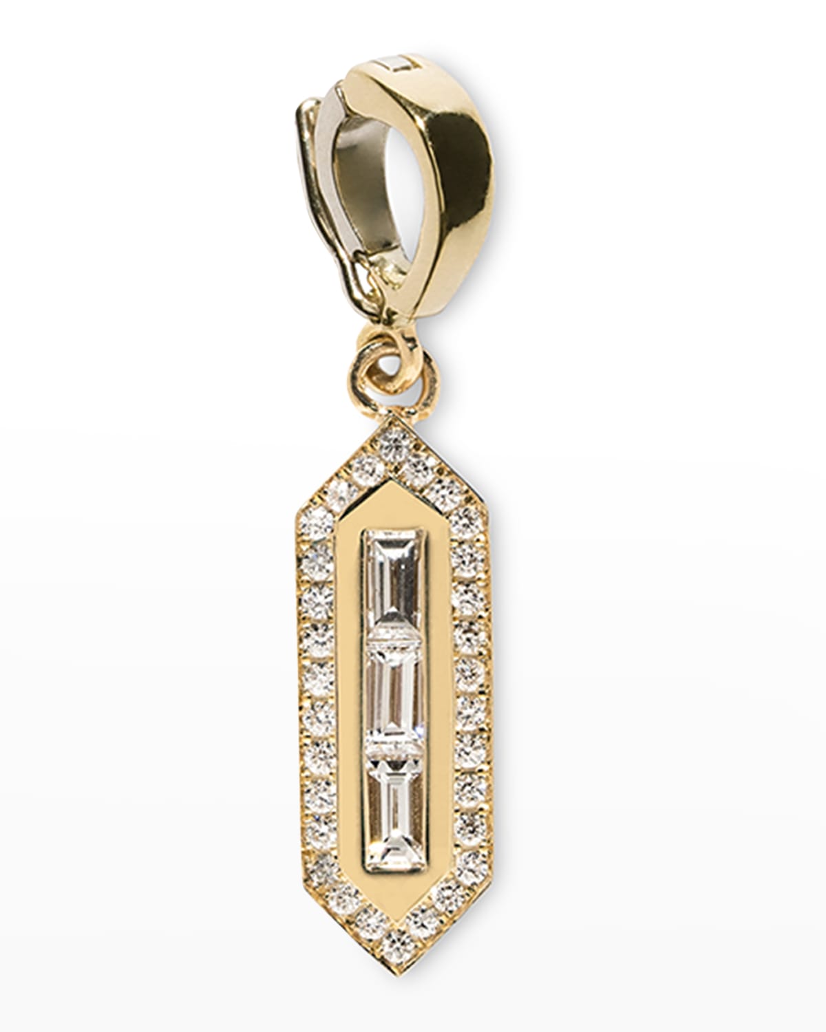 Triple Baguette Diamond Charm
