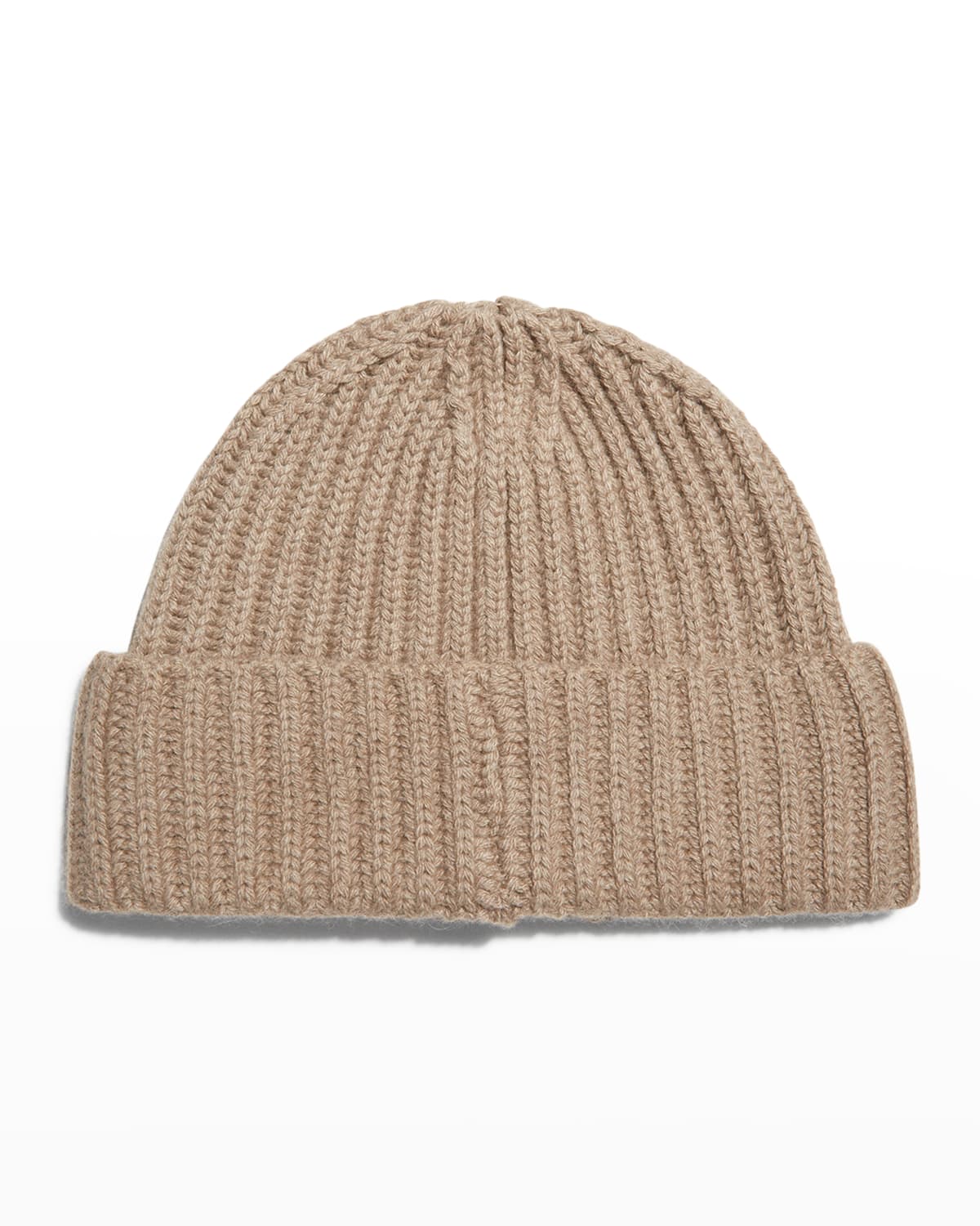 The Row Kamet Cashmere Ribbed Beanie Hat In Taupe | ModeSens