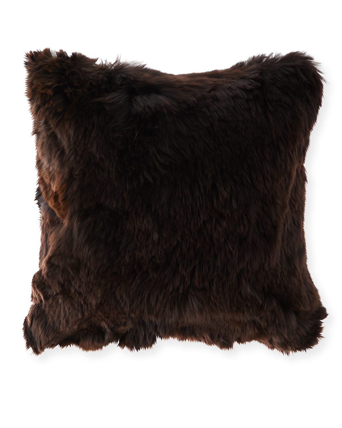 Shop Massoud Suri Alpaca Square Pillow In Espresso