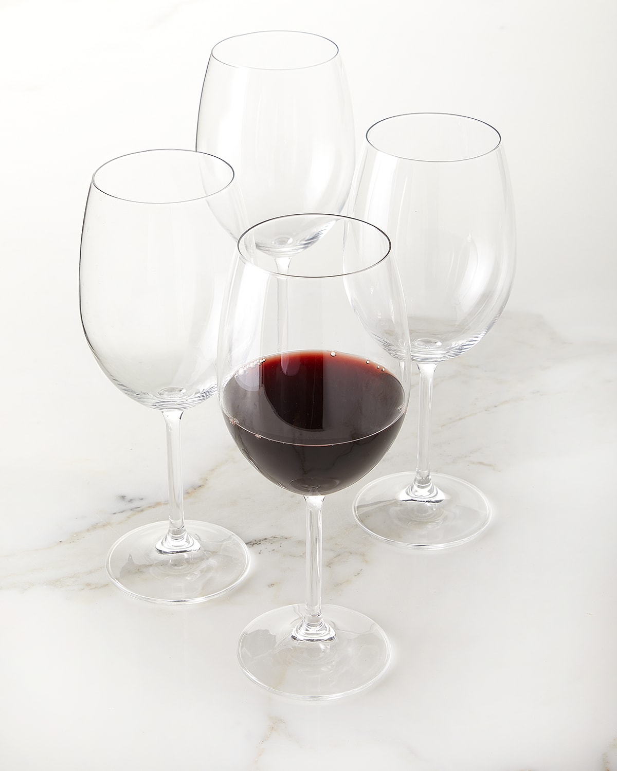 Shop Godinger Meridian Stemmed Red Wine Glasses, Set Of 4