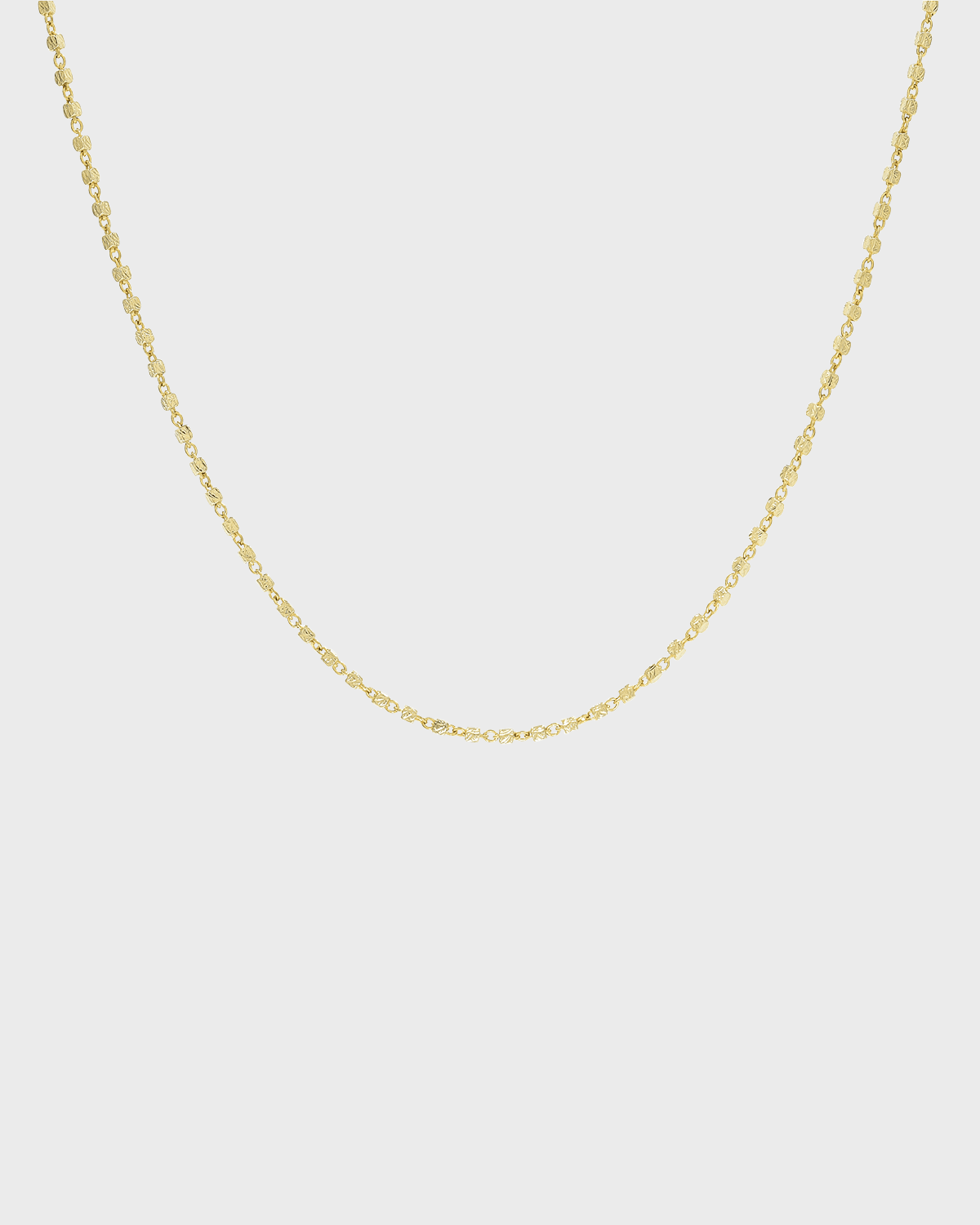 BONDEYE JEWELRY 14k Gold Speckled Rope Chain Necklace