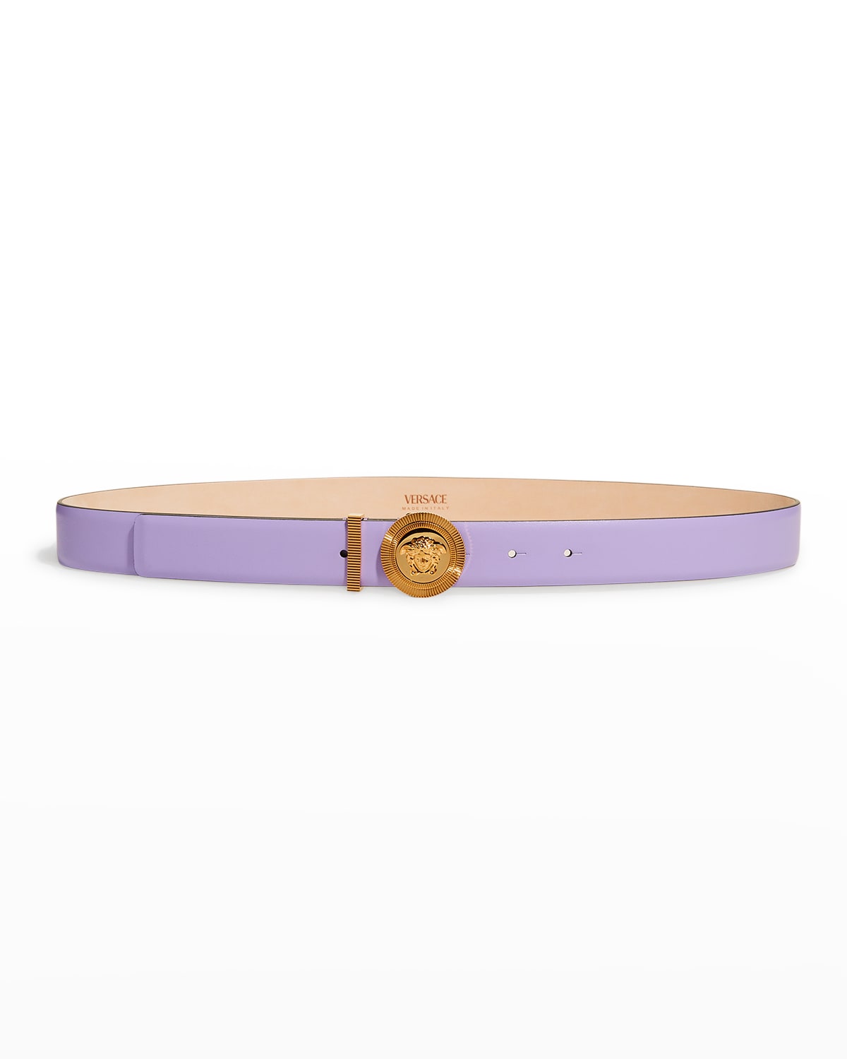 VERSACE MEDUSA COIN LEATHER BELT