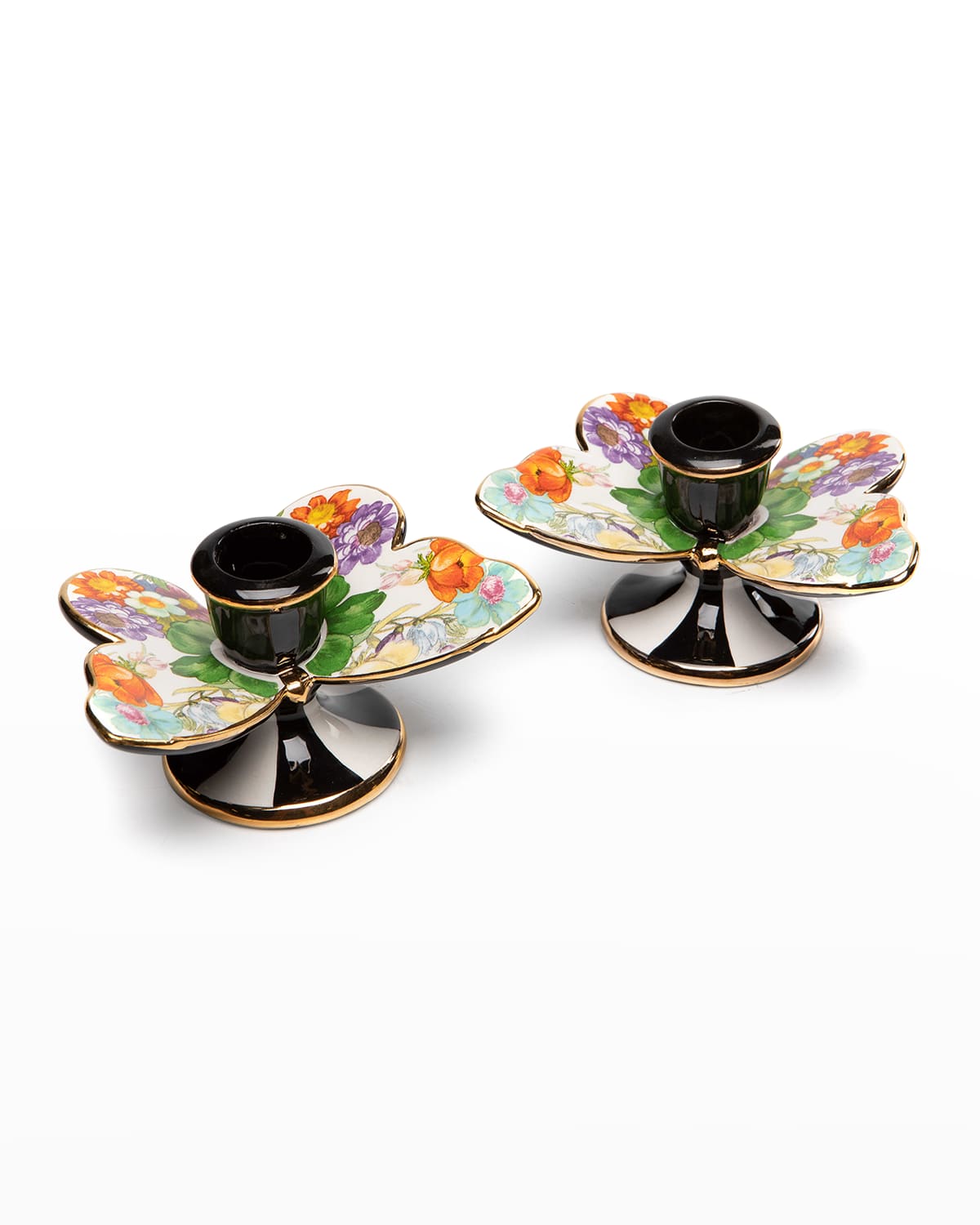 Mackenziechilds Flower Market Butterfly Candle Holders, Set Of 2 In