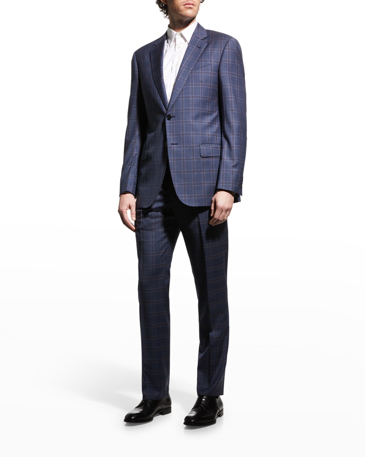 Emporio Armani Men's G-Line Windowpane Two-Piece Wool Suit