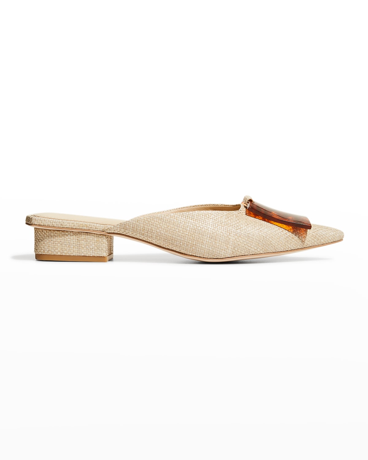 Cult Gaia May Pointed Woven Fabric Slide Mules