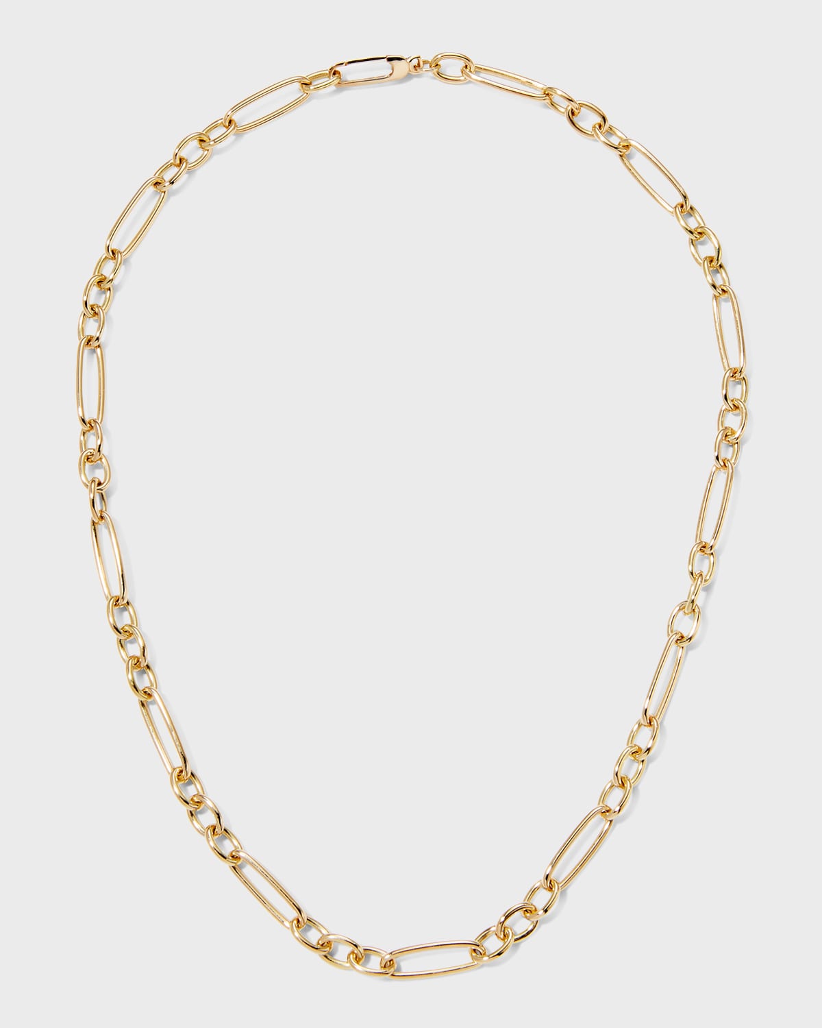 Roberto Coin 18k Gold Mixed Oval-link Necklace In Yg
