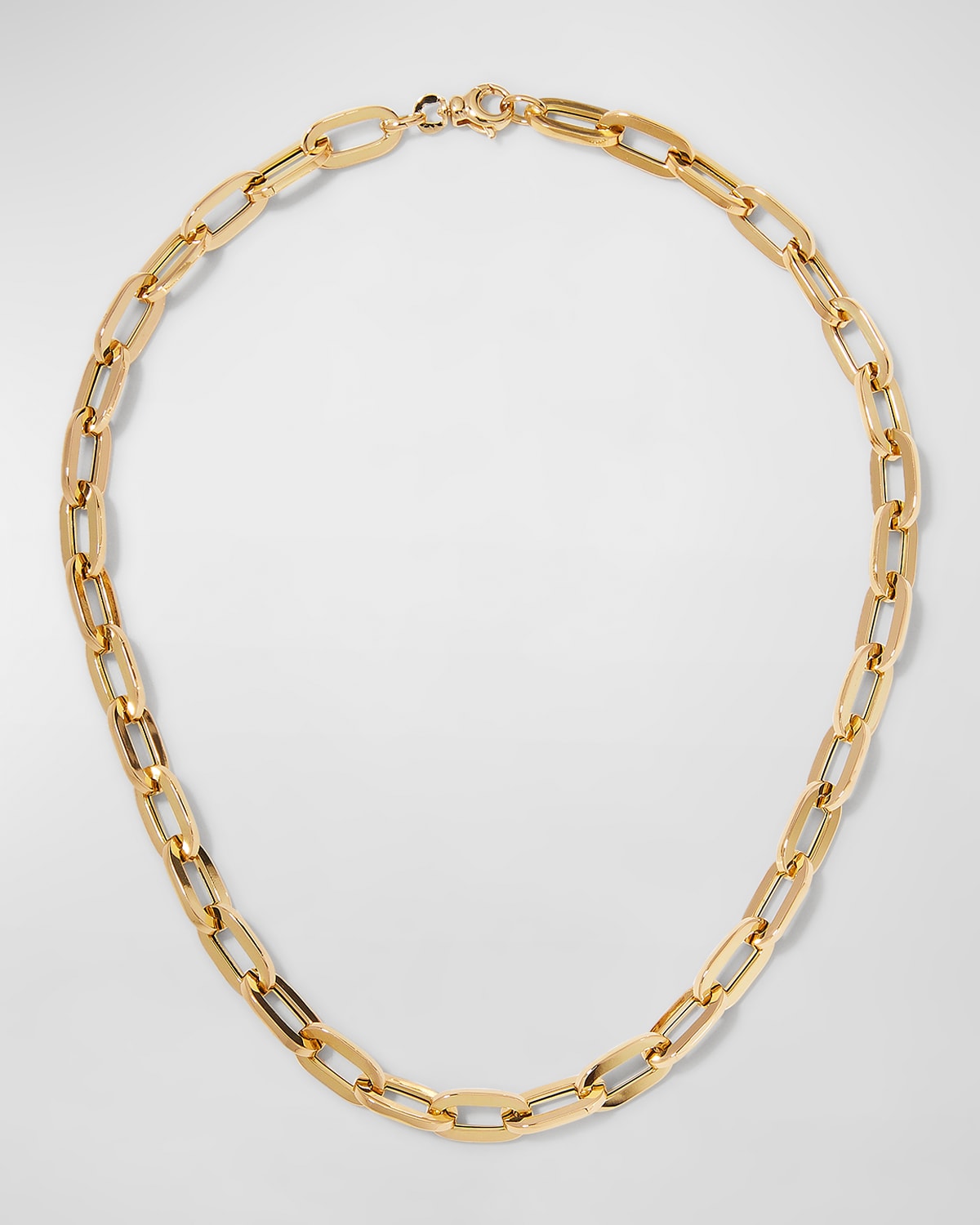 Yellow Gold Classic Oro Collar, 17"L