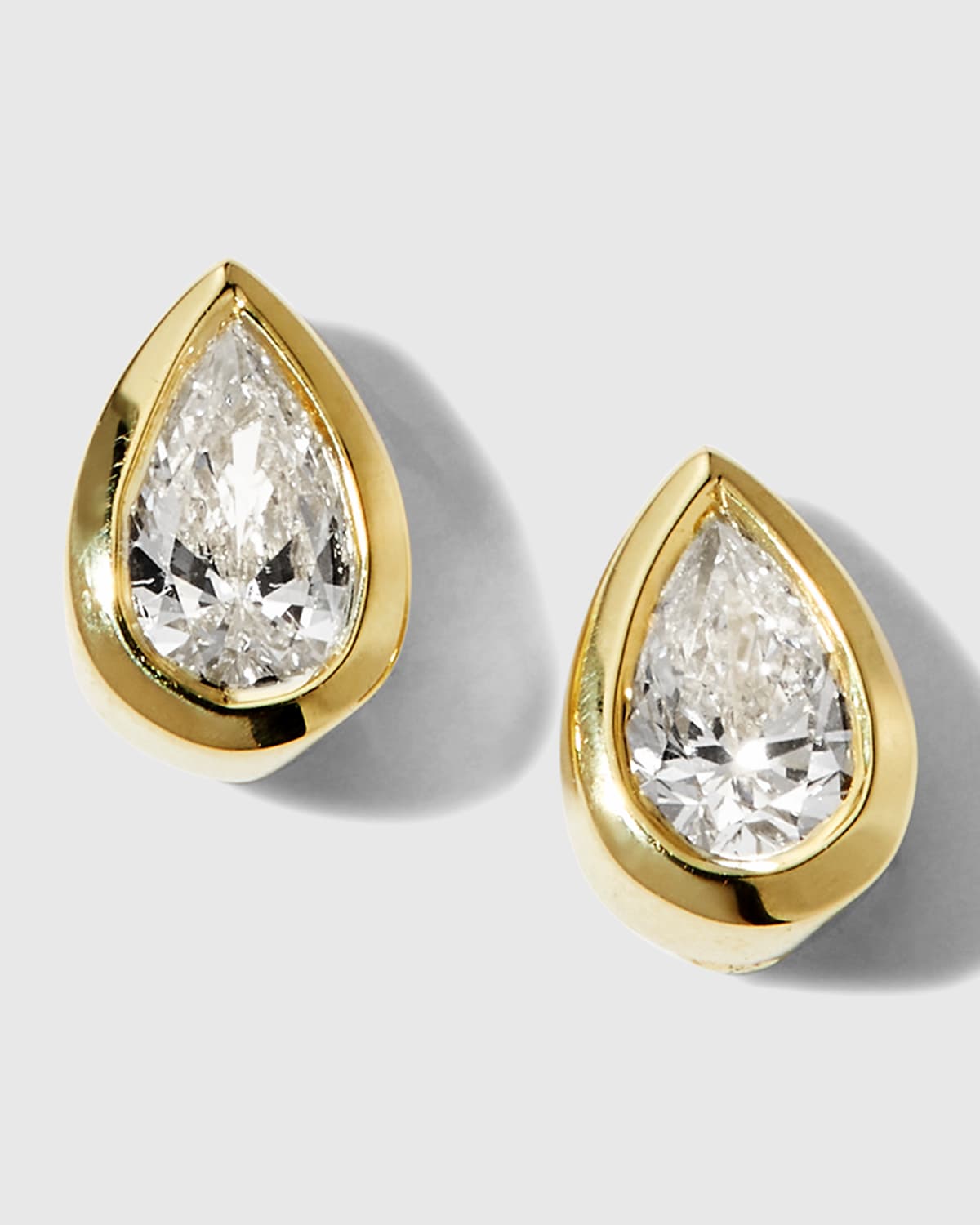 18K Diamond Pear-Shape Earrings