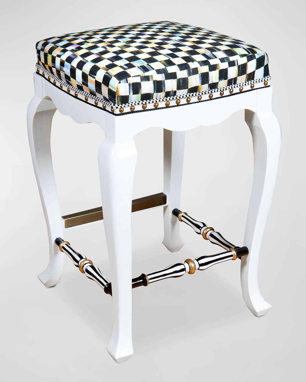 Courtly Check Counter Stool, 26"