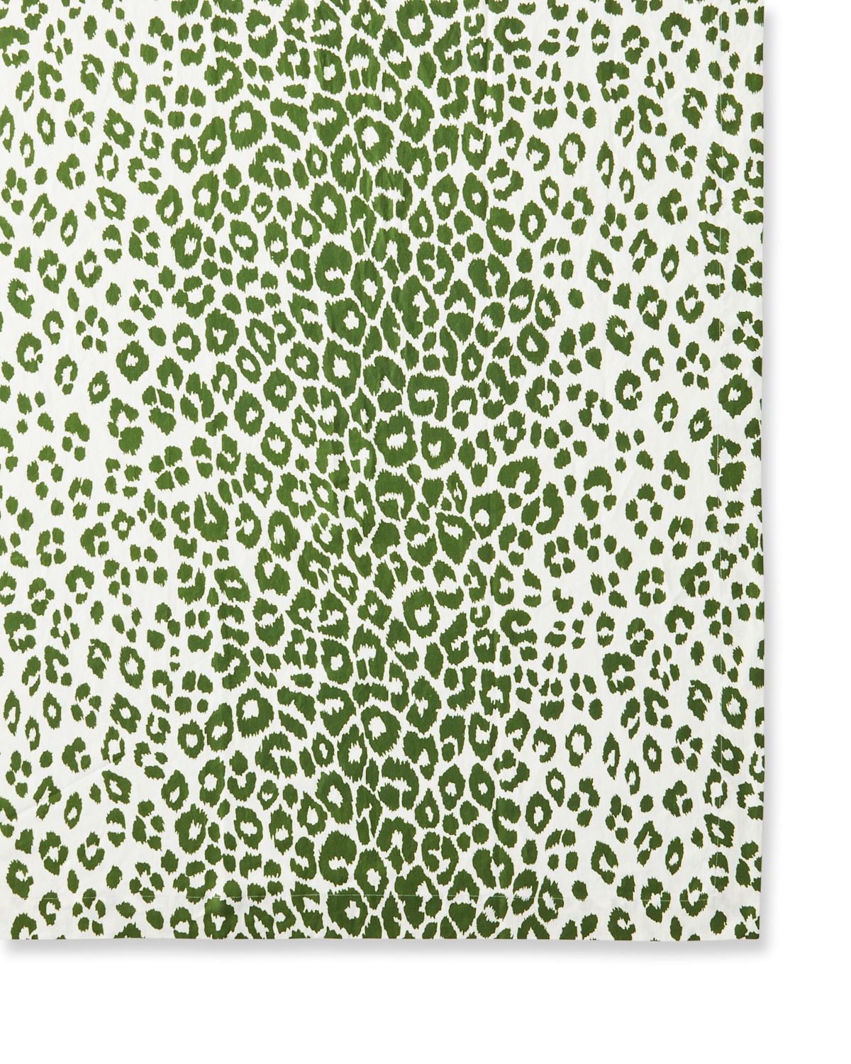 Shop Matouk Schumacher Iconic Leopard Tablecloth, 70" X 126" In Green