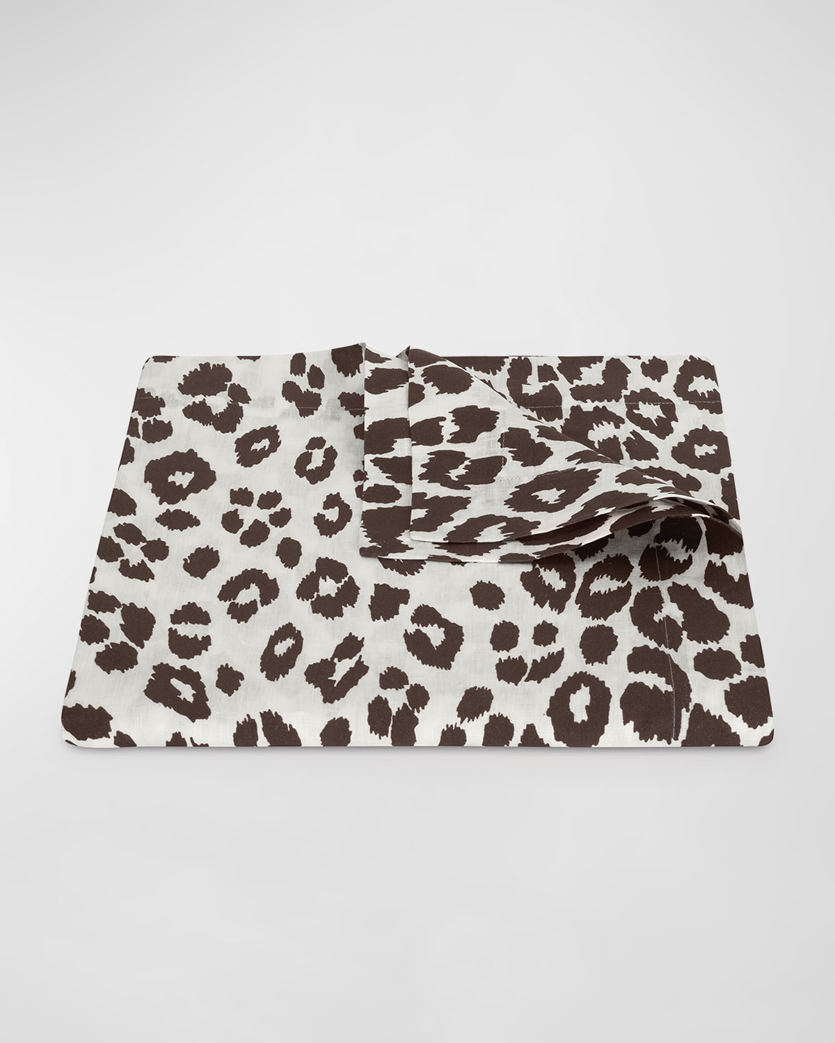 Shop Matouk Schumacher Iconic Leopard Tablecloth, 70" X 108" In Cinder