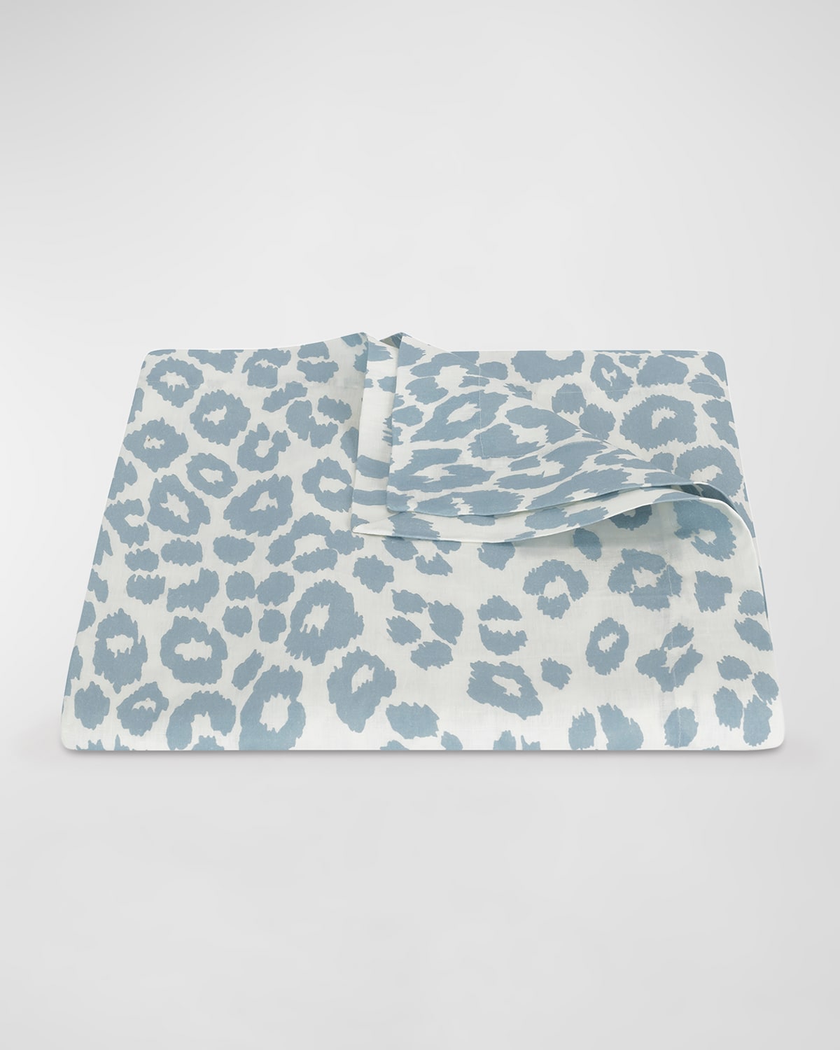 Shop Matouk Schumacher Iconic Leopard Tablecloth, 70" X 108" In Sky