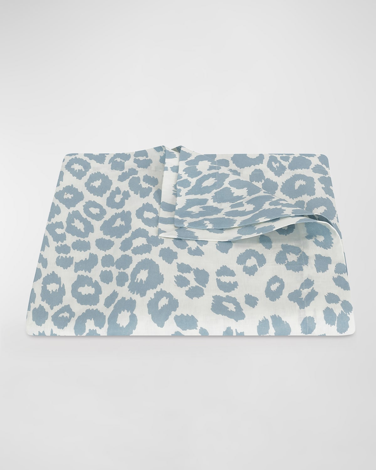 Shop Matouk Schumacher Iconic Leopard Tablecloth, 70" X 144" In Sky