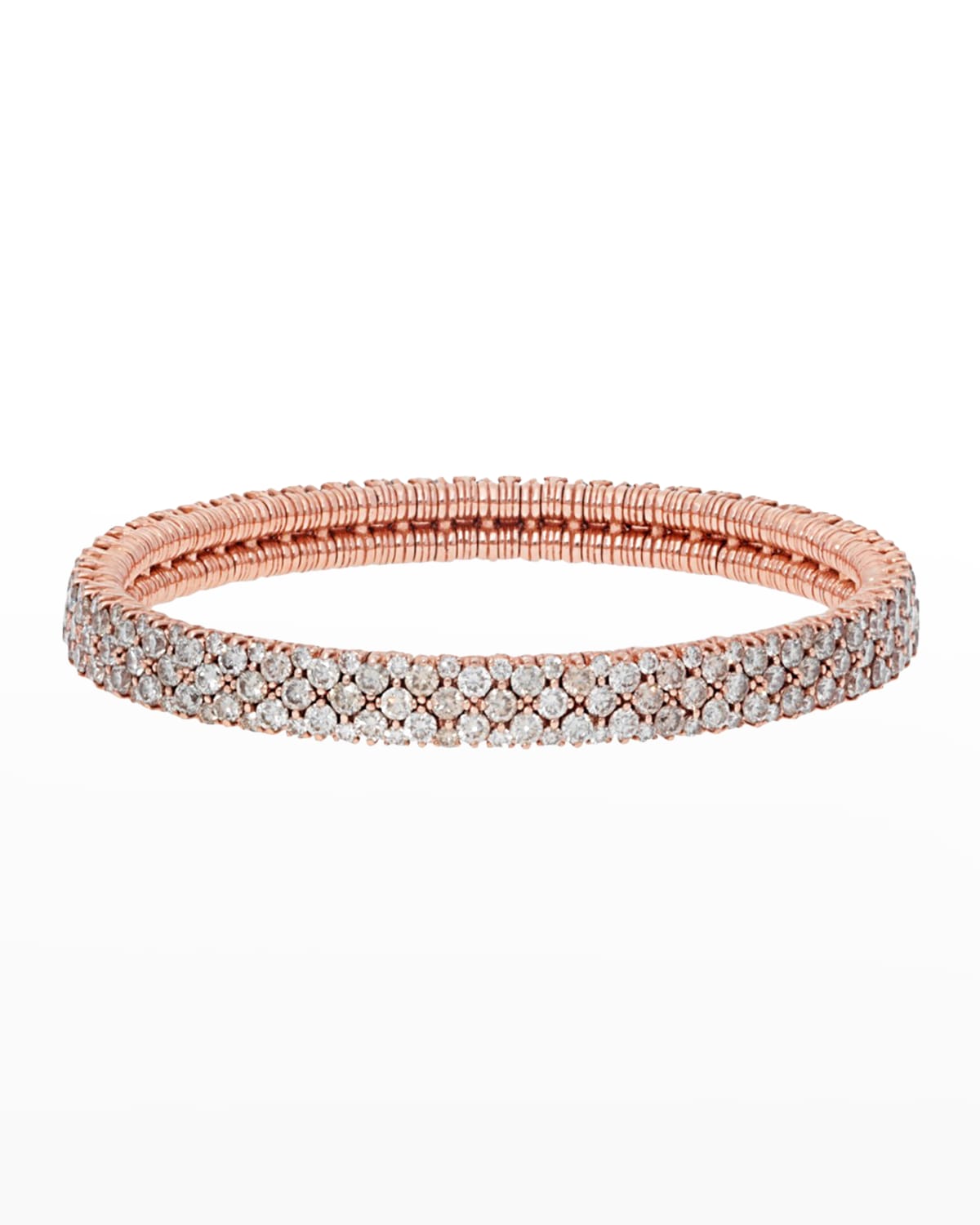 CASHMERE 18k Rose Gold Diamond Stretch Bracelet