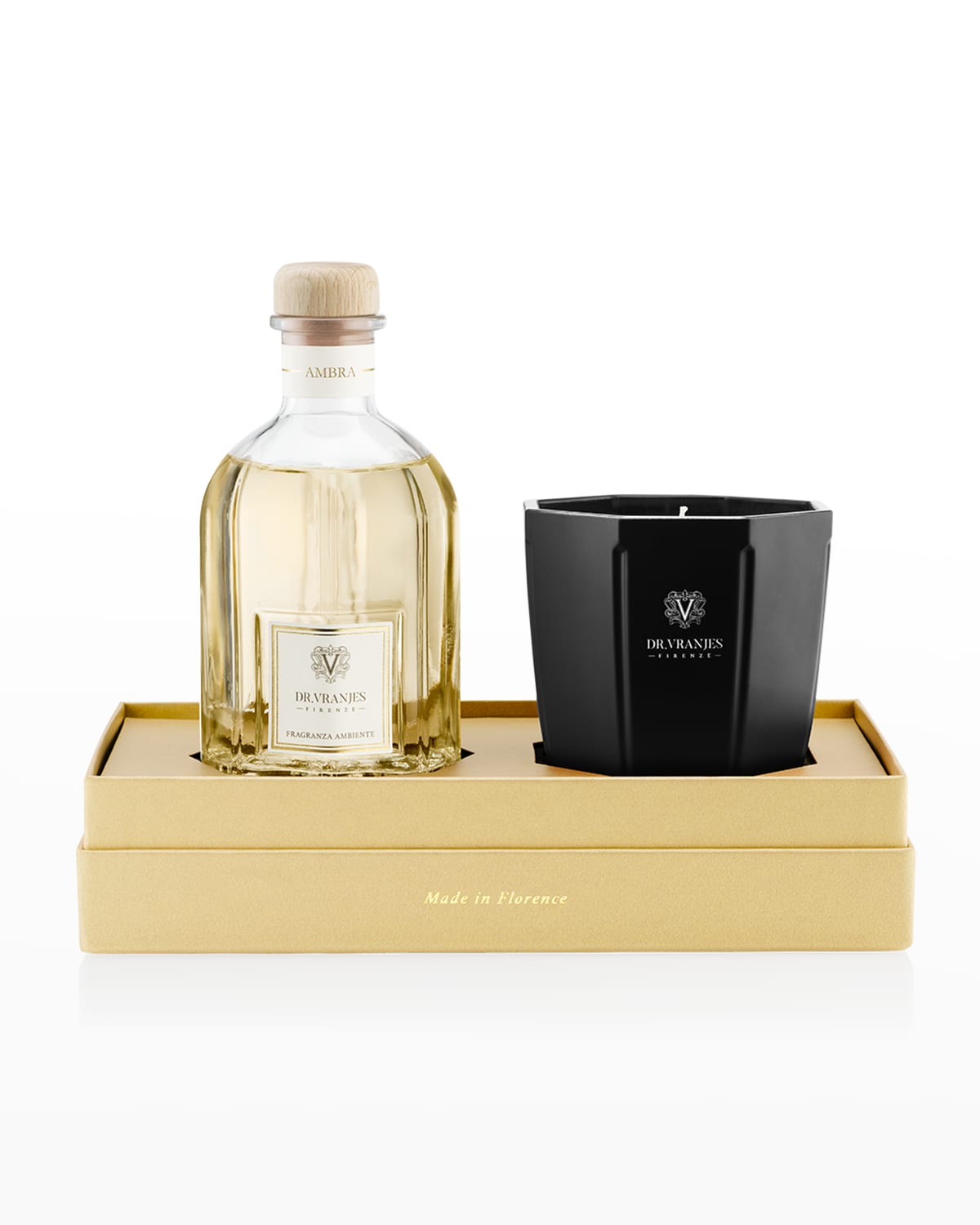 Dr. Vranjes Firenze Ambra Diffuser & Candle Gift Box