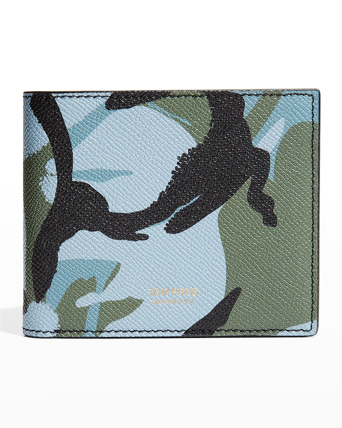TOM FORD MEN'S T-LINE CLASSIC CAMO-PRINT BIFOLD WALLET 