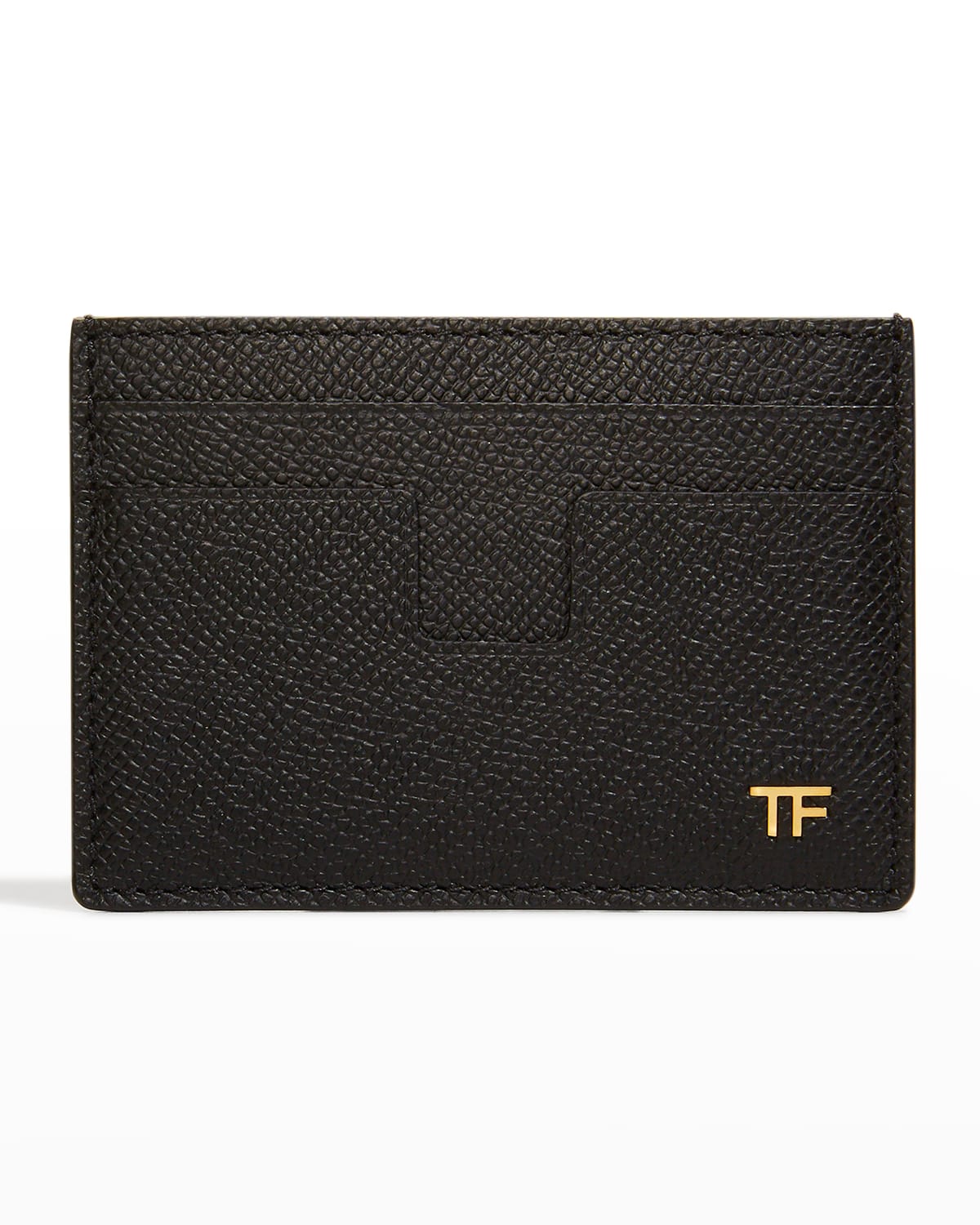Tom Ford Men's Leather Card Holder Black