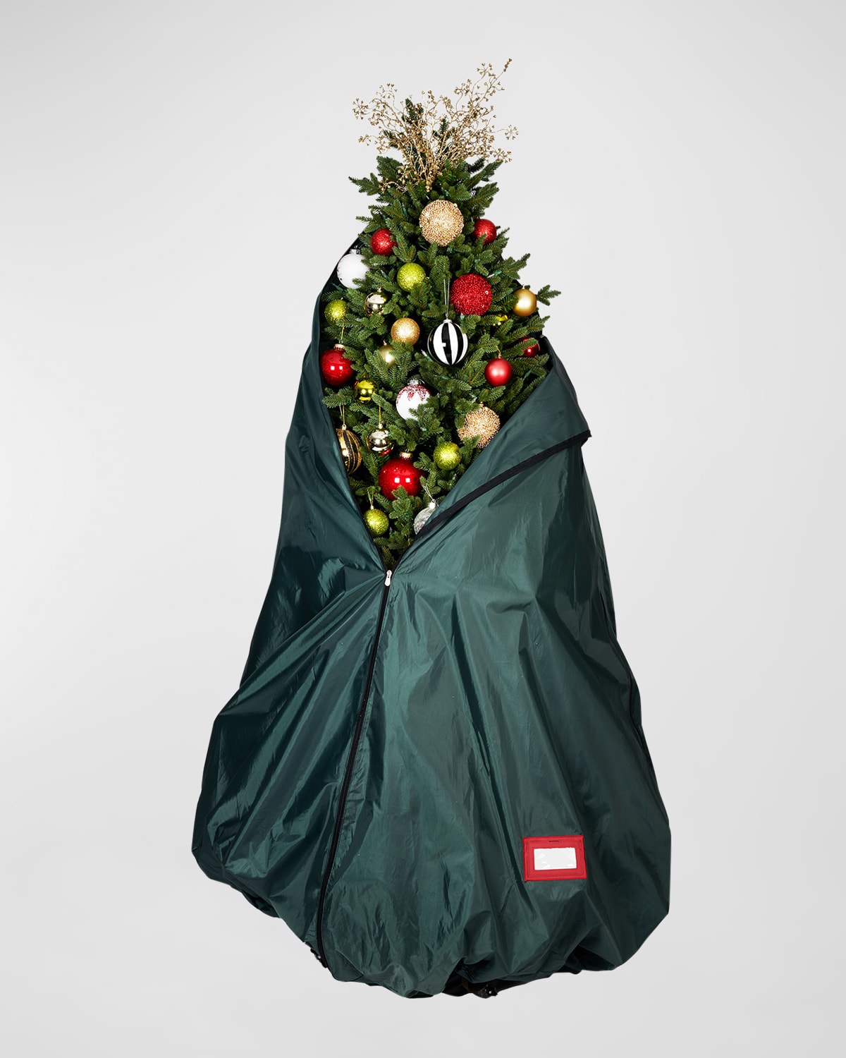 Treekeeper Decorated Upright Christmas Tree Storage Bag With Rolling Stand
