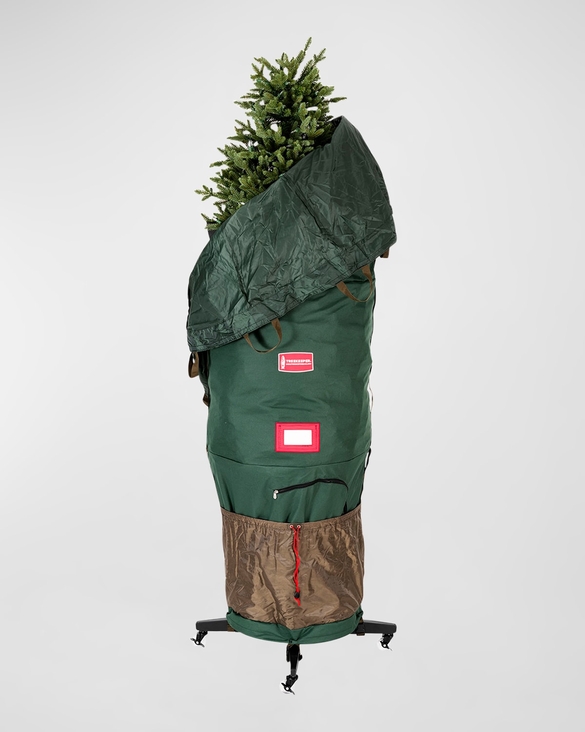 Treekeeper Medium Upright Christmas Tree Storage Bag With Rolling Stand