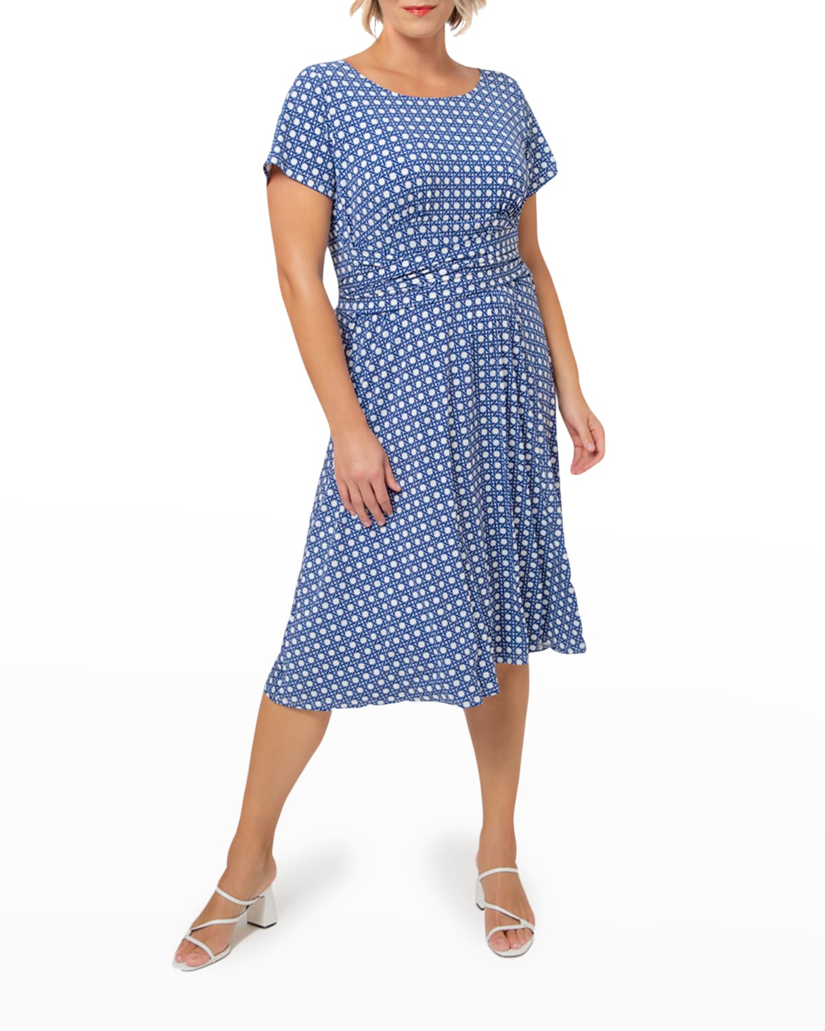 Leota Plus Size Brittany Geometric-Print Dress