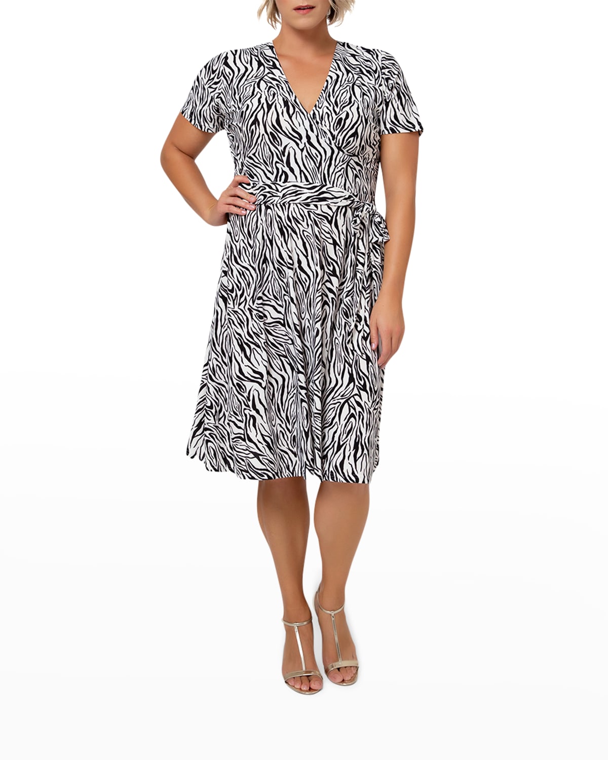Leota Plus Size Perfect Wrap Short-Sleeve Dress