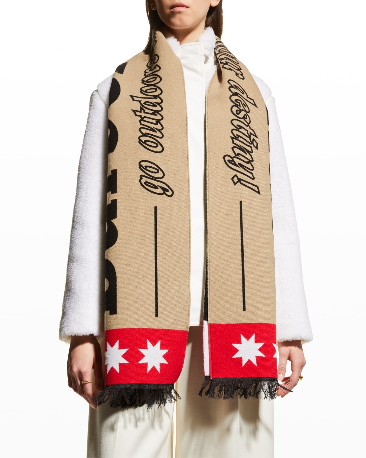 Burberry football sales scarf