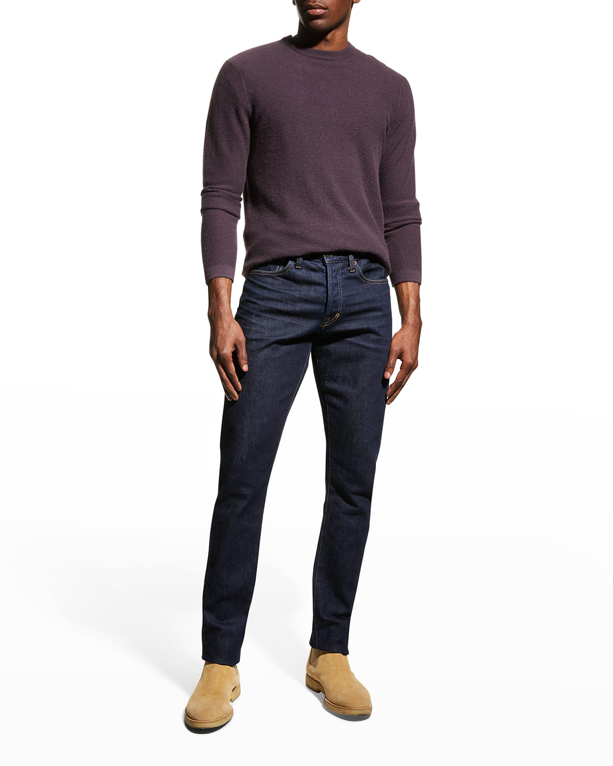 Vince Men's Boiled Cashmere Crew Sweater