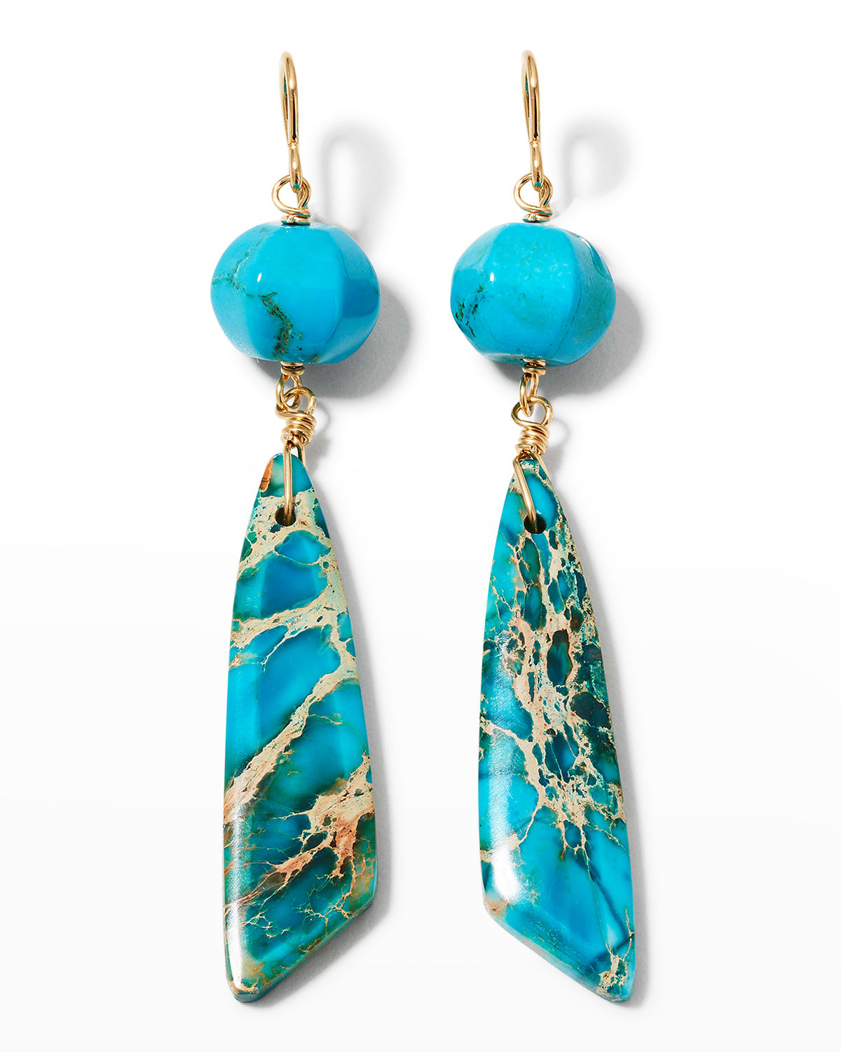 Devon Leigh Turquoise and Variscite Earrings