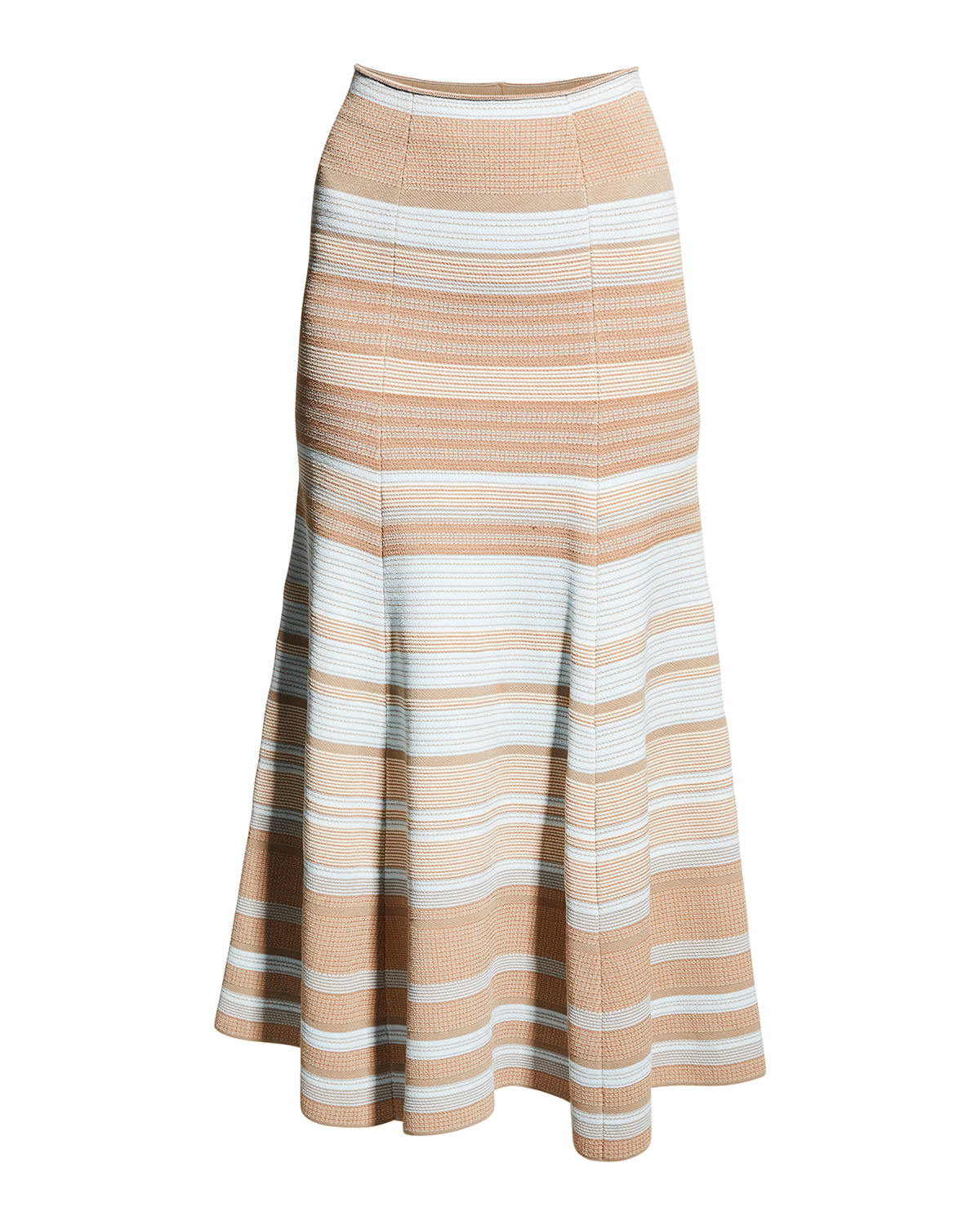 Stripe Knit Midi Skirt